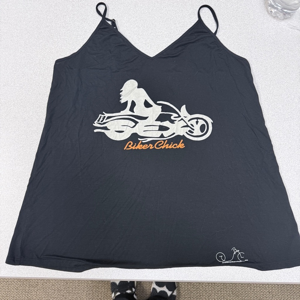 Black‎ Biker Chick Tank Top Xl